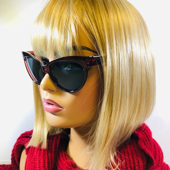 Women’s Kendall and Kylie Cat-Eye Merlot Fashion Sunglasses - Picture 2 of 7